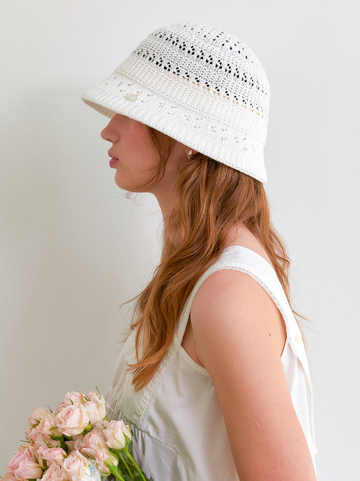 [단독]flower punching bucket hat_colors HA018