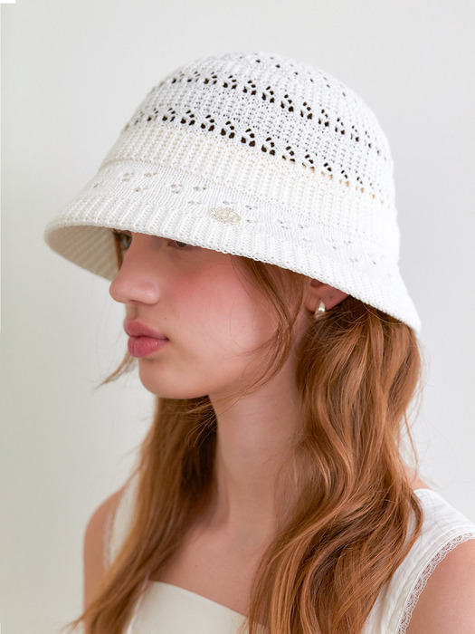 [단독]flower punching bucket hat_colors HA018
