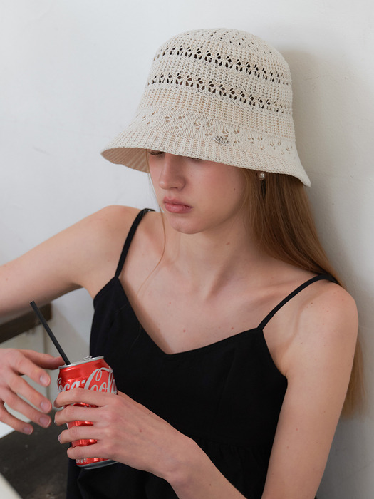 [단독]flower punching bucket hat_colors HA018