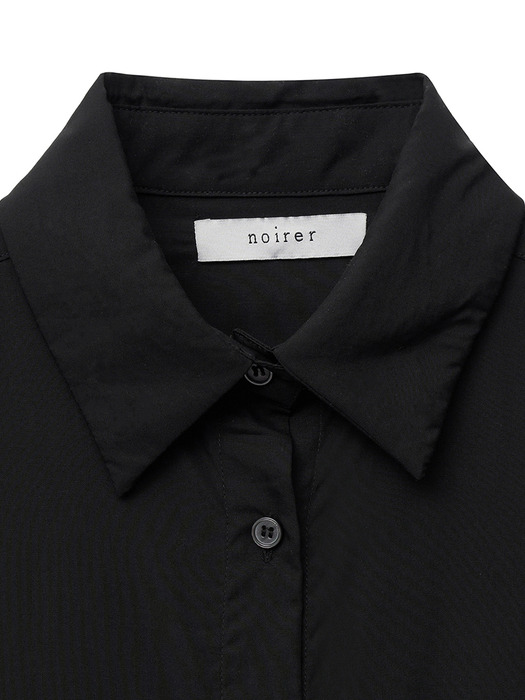 텐셀 클래식 오버핏 셔츠 (블랙)