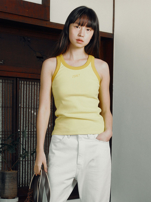 [Mmlg W] 1987 SLEEVELESS (LEMON / MANDARINE)