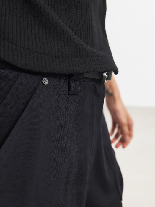TFR RIVET LAYERED POCKET TROUSERS_2COLORS
