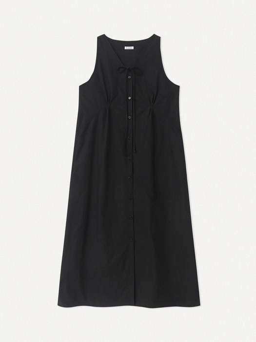 Hazel Sleeveless Dress (Black)