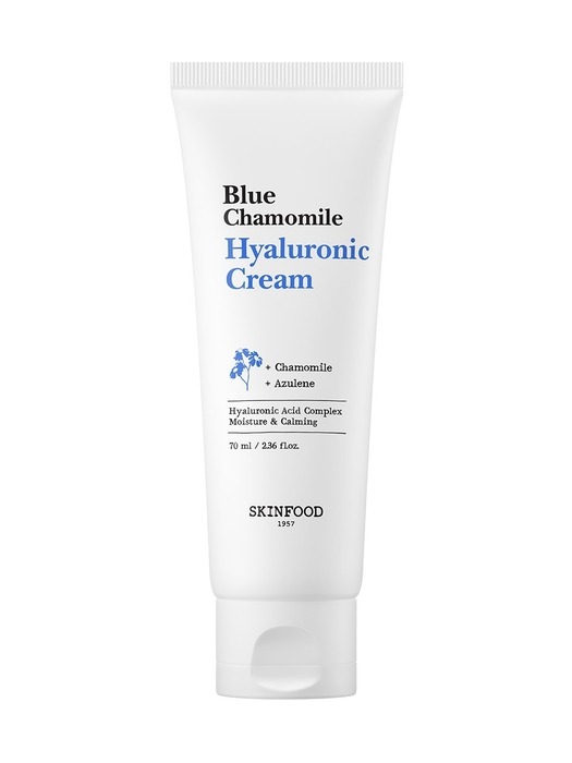 [리유저블보틀 증정] 블루 캐모마일 히알루로닉 크림 70ml 2개 (보틀+마스크팩 10매 증정)