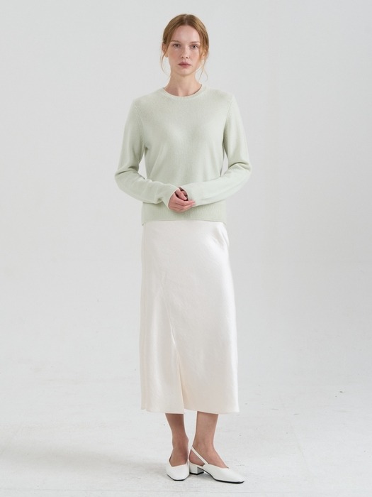 A-Line Glossy Skirt_3color