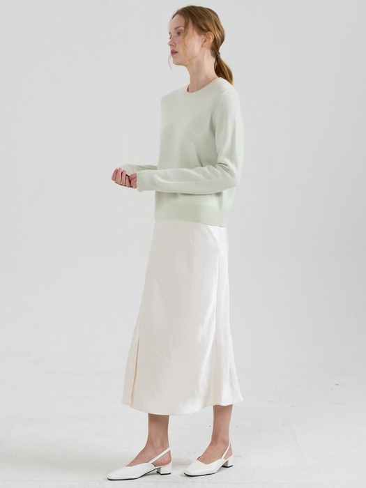A-Line Glossy Skirt_3color
