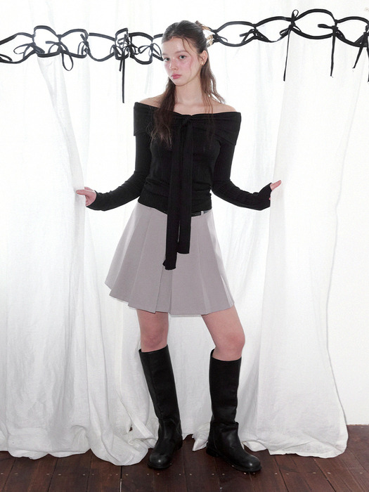 [TWEE] 글로니 플리츠 미니 스커트(벨트set)