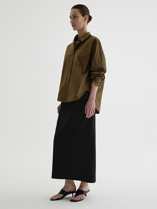 FW Over Boxy Shirt_BROWN