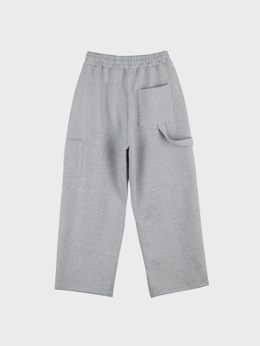 CARPENTER TUCK SWEAT PANTS_GREY