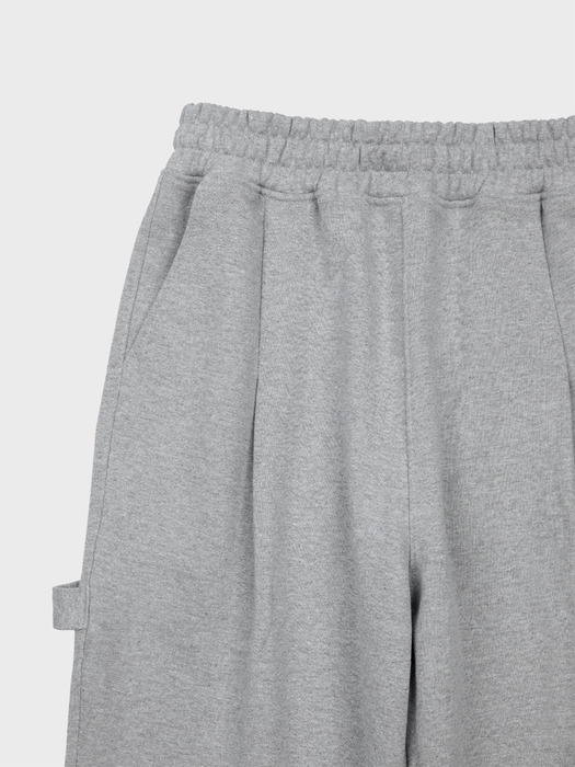 CARPENTER TUCK SWEAT PANTS_GREY