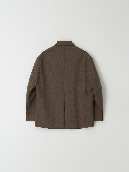 york wool jacket - camel brown