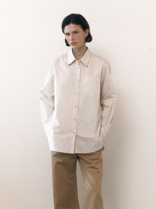 Basic Loose Fit Shirt_2color