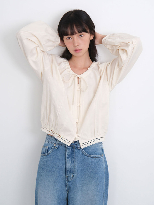 moui Anna lace blouse (CREAM)