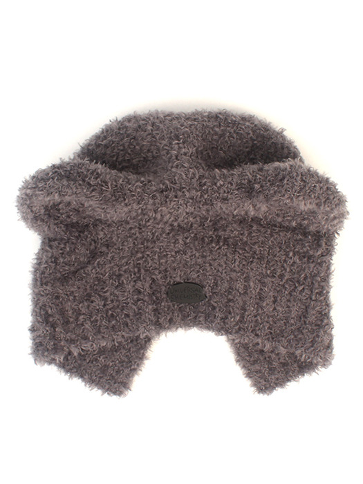 Bear Ear Gray Earflap Hat 귀달이모자