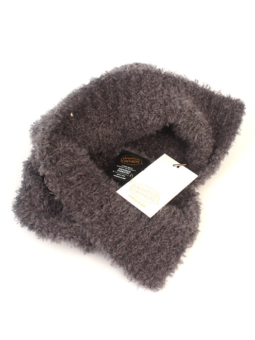 Bear Ear Gray Earflap Hat 귀달이모자