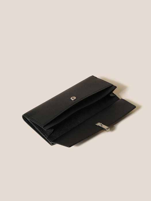 ☆COURONNE☆ Flanner Long Wallet RCWDX25141BKX 쿠론]Flanner Long Wallet_RCWDX25141BKX