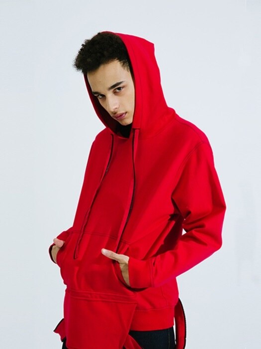 BTD RED DISTORTED HOODIE