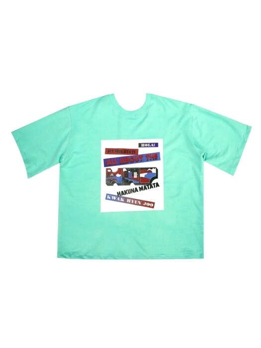 MINT MAP GRAPHIC T-SHIRTS