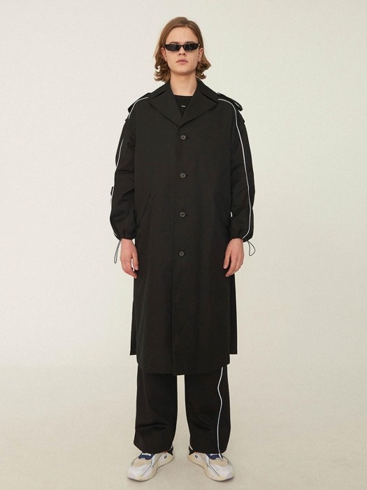 Manteau single coat Noir