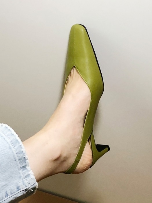 DD V SLINGBACK 5cm M-IG-190292 OLIVE