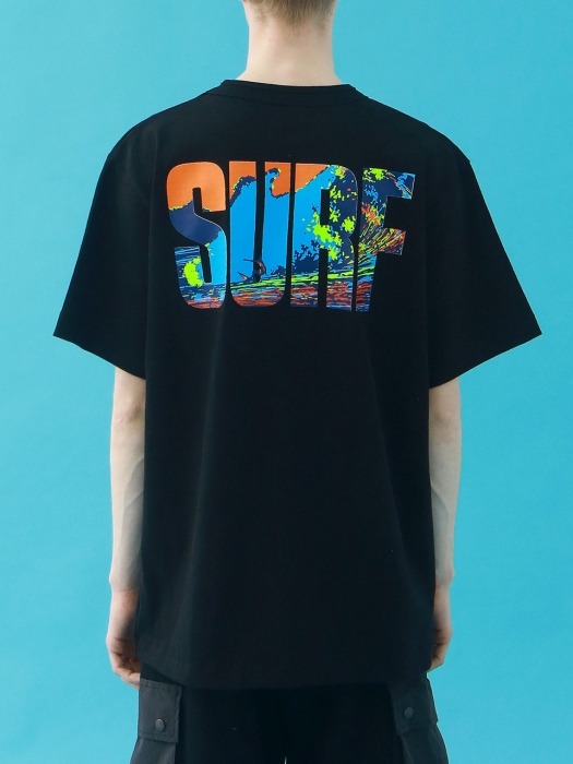 SURF T SHIRT (BLACK)