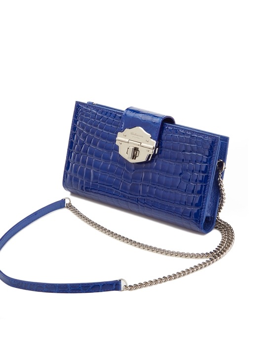 Crocodile Rea bag Royal Blue