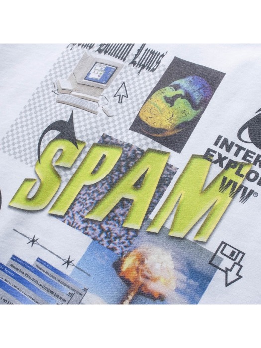 SPAM TEE(RELAX FIT)-WHITE