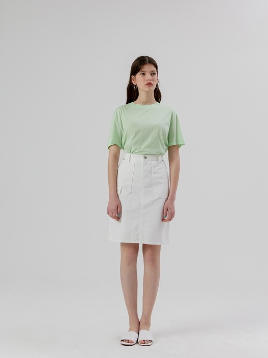 Pocket Skirt [White]