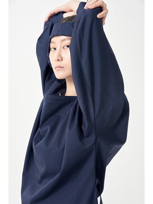 Square jeogori one-piece (Navy)