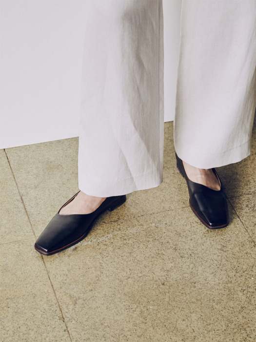 Unbalance Line Loafer _Black [LMS206BK]