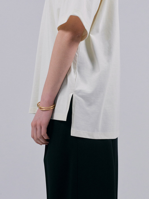 ESSENTIAL COTTON T-SHIRT - IVORY