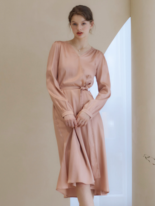 LTG2 WRAP DRESS(PINK)