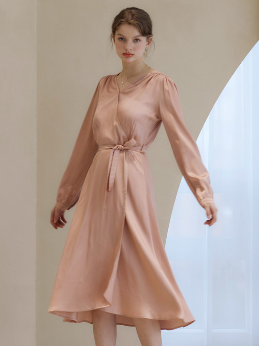 LTG2 WRAP DRESS(PINK)