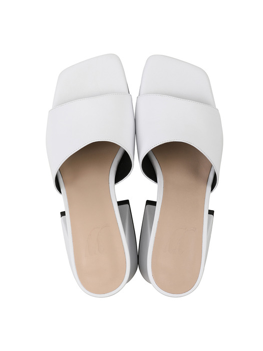 Y.01 Jane candy Y mules / YY20S-S47 White