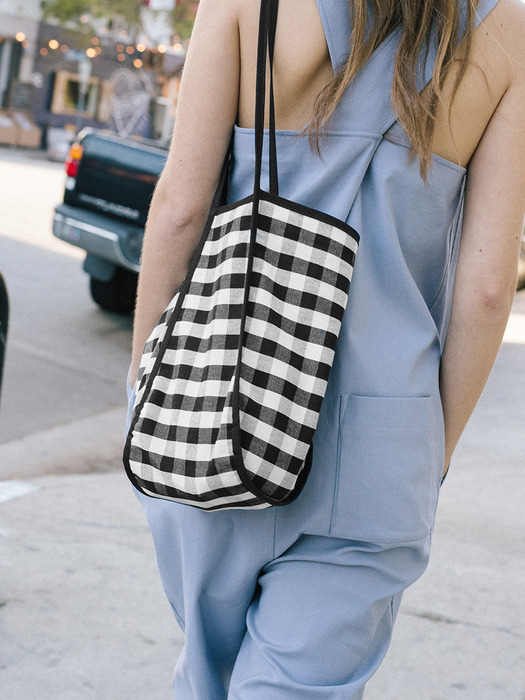 ITAEWON Bag (Navy check/Black big gingham check)