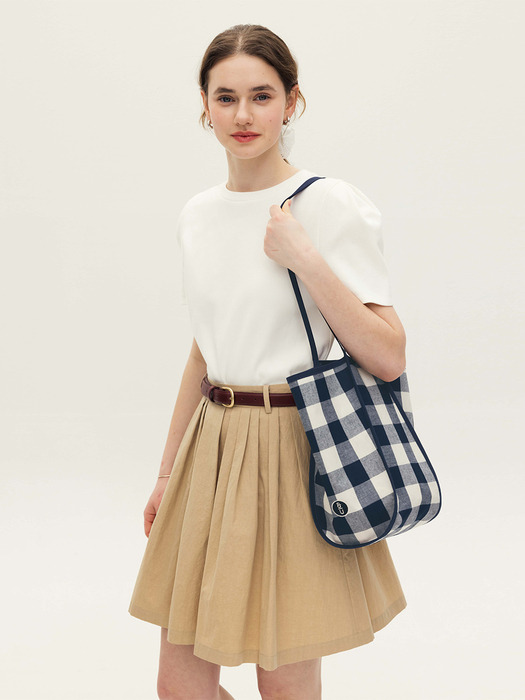 ITAEWON Bag (Navy check/Black big gingham check)