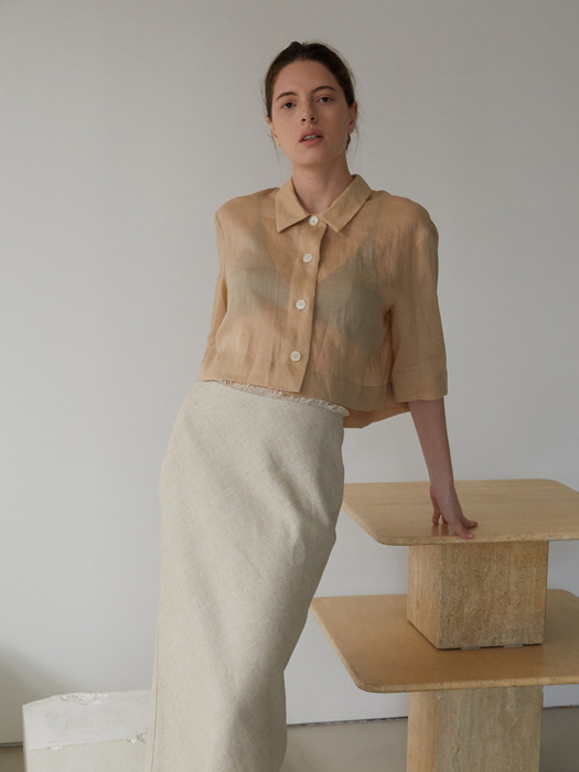 CAFRI LINEN SHIRTS (BEIGE)