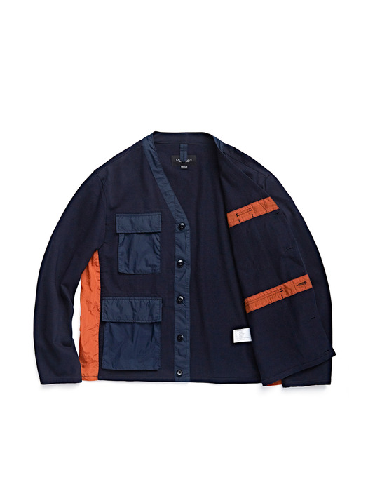 BDU JACKET / NAVY & ORANGE