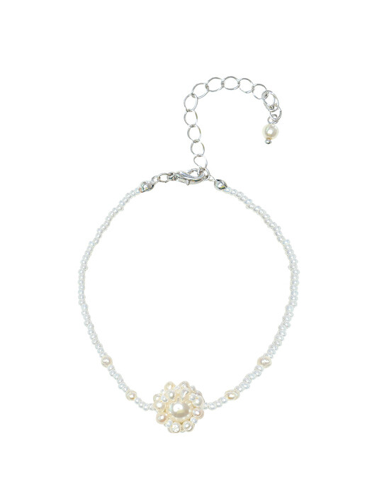 Ariel Beads Bracelet (White)