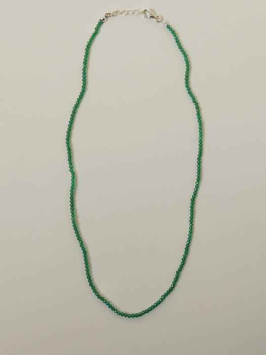 green crystal necklace