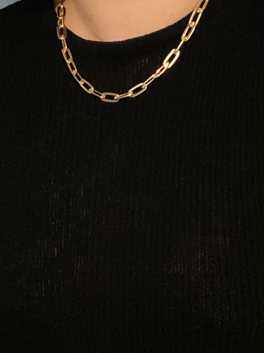 [단독]monica gold chain necklace