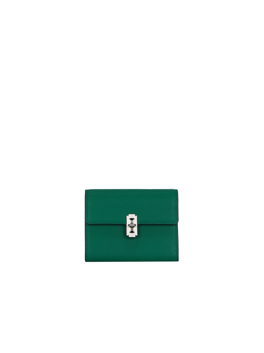 Perfec folded middle wallet (퍼펙 3단 중지갑) Dreamy green
