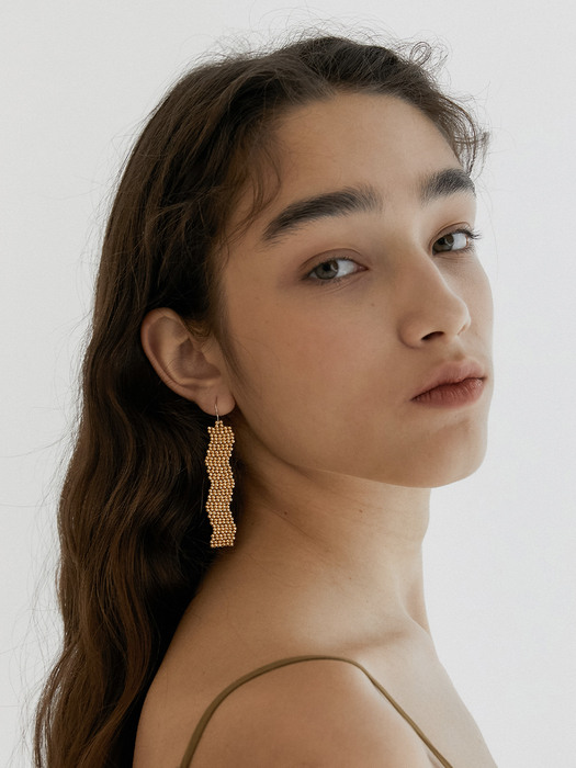 Golden Wave Earrings