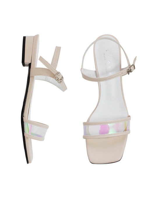 Hologram PVC 2cm Waterproof Ankle Strap Sandal /S0202/7Colors