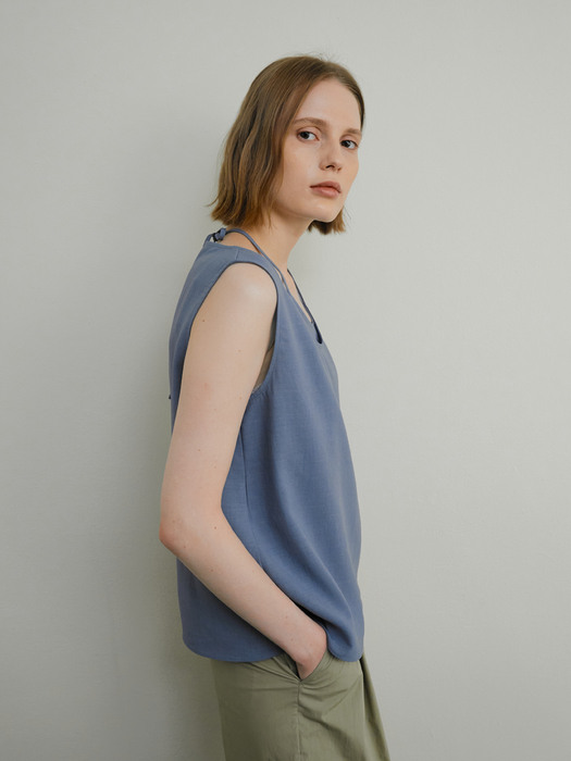 Layer strap top(blue)