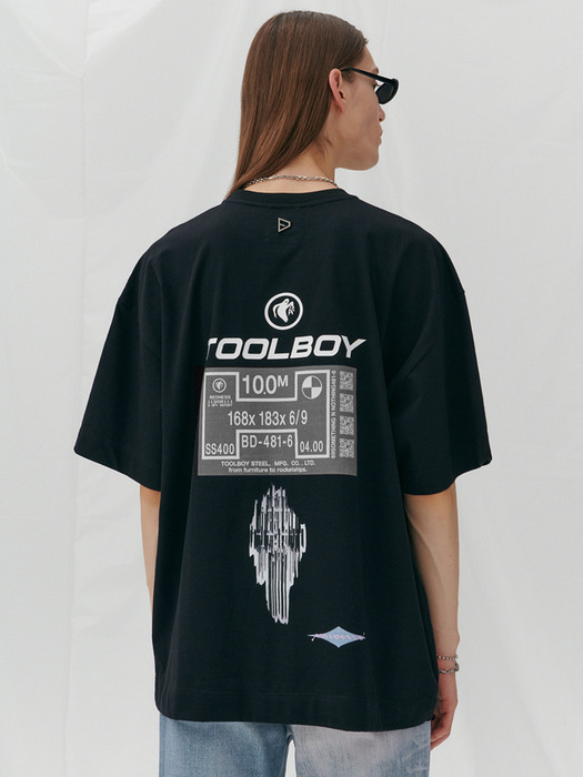 [Tool Boy x DNSR] 큐알코드 티셔츠 (Black)