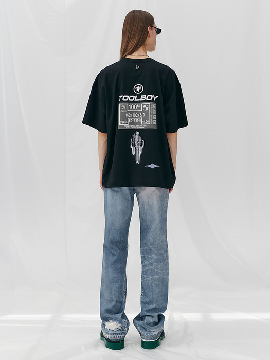 [Tool Boy x DNSR] 큐알코드 티셔츠 (Black)