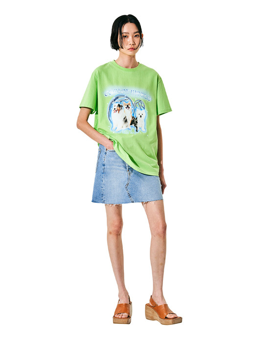 CURLOT WORLD SHORT SLEEVE TEE KS [LIGHT GREEN]