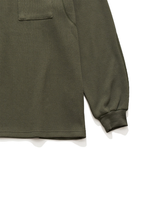 COVER STICH T SHIRT / OLIVE