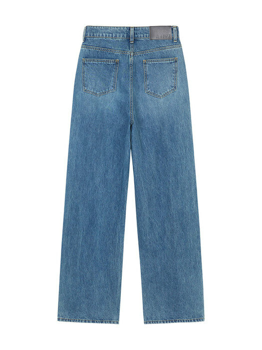 Semi-Wide Straight Jeans in Blue VJ1AL115-22
